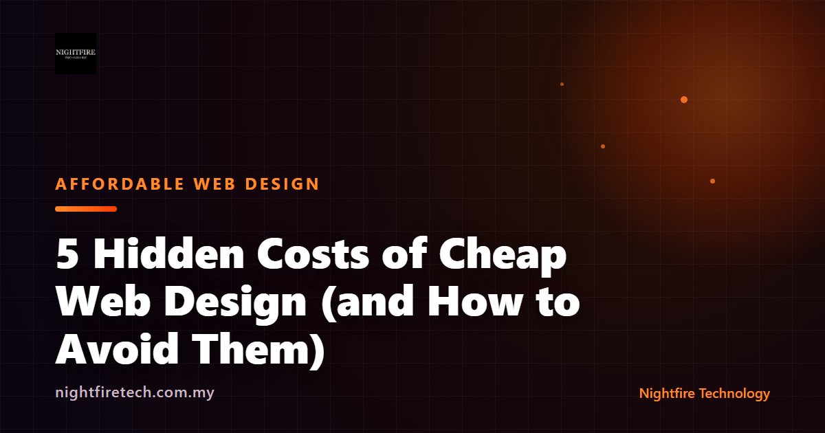 5 Hidden Costs of Cheap Web Design (and How to Avoid Them)