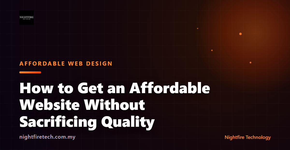 How to Get an Affordable Website Without Sacrificing Quality
