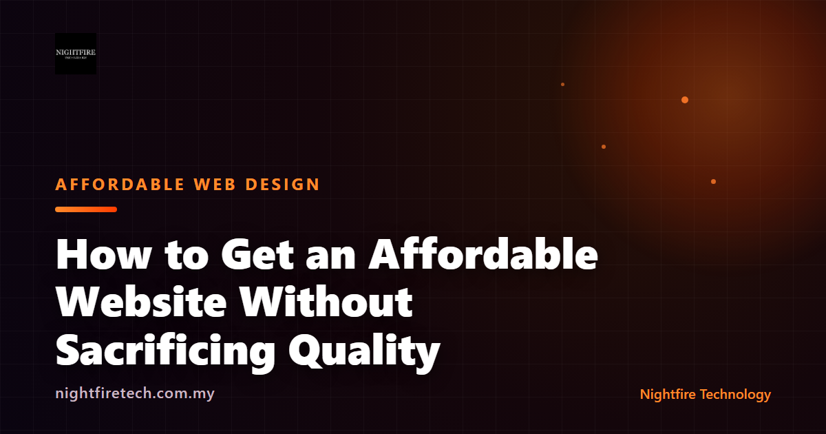 How to Get an Affordable Website Without Sacrificing Quality