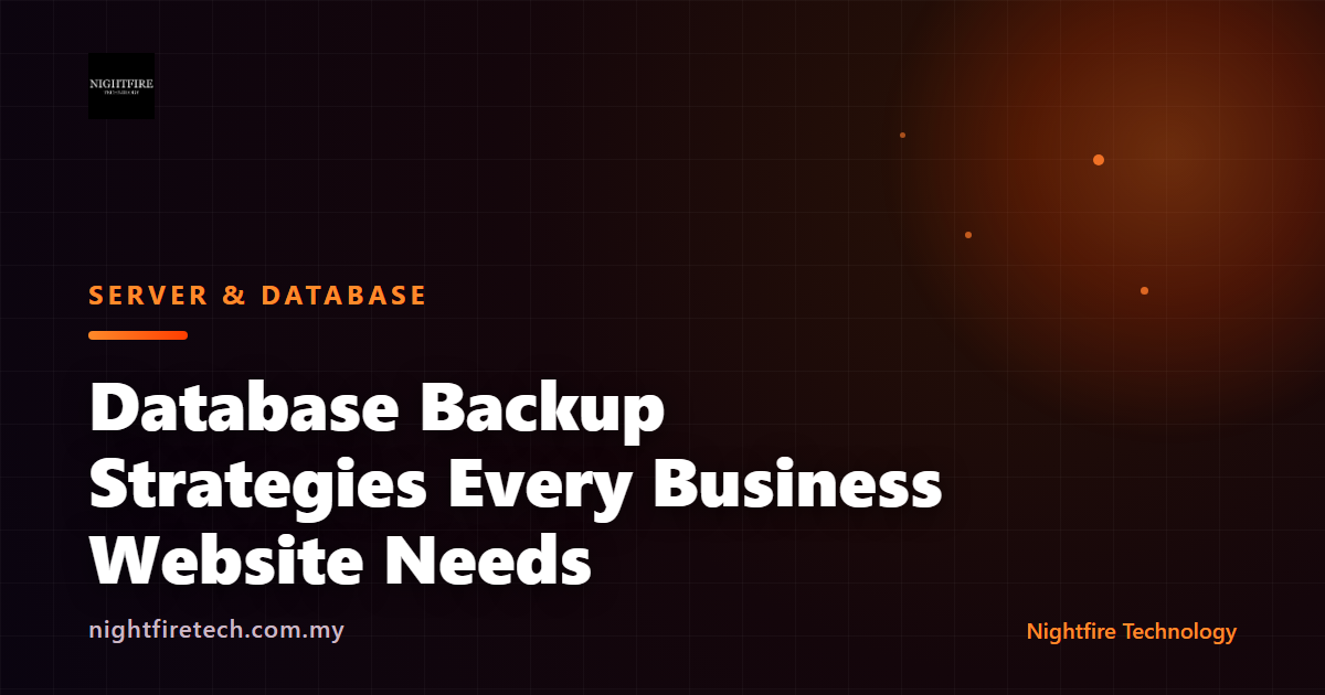 Database Backup Strategies Every Business Website Needs