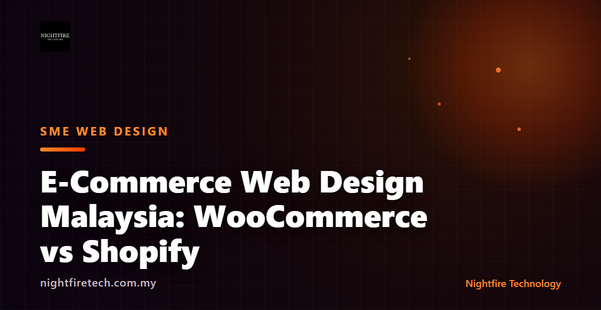 E-Commerce Web Design Malaysia: WooCommerce vs Shopify