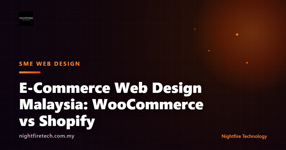E-Commerce Web Design Malaysia: WooCommerce vs Shopify