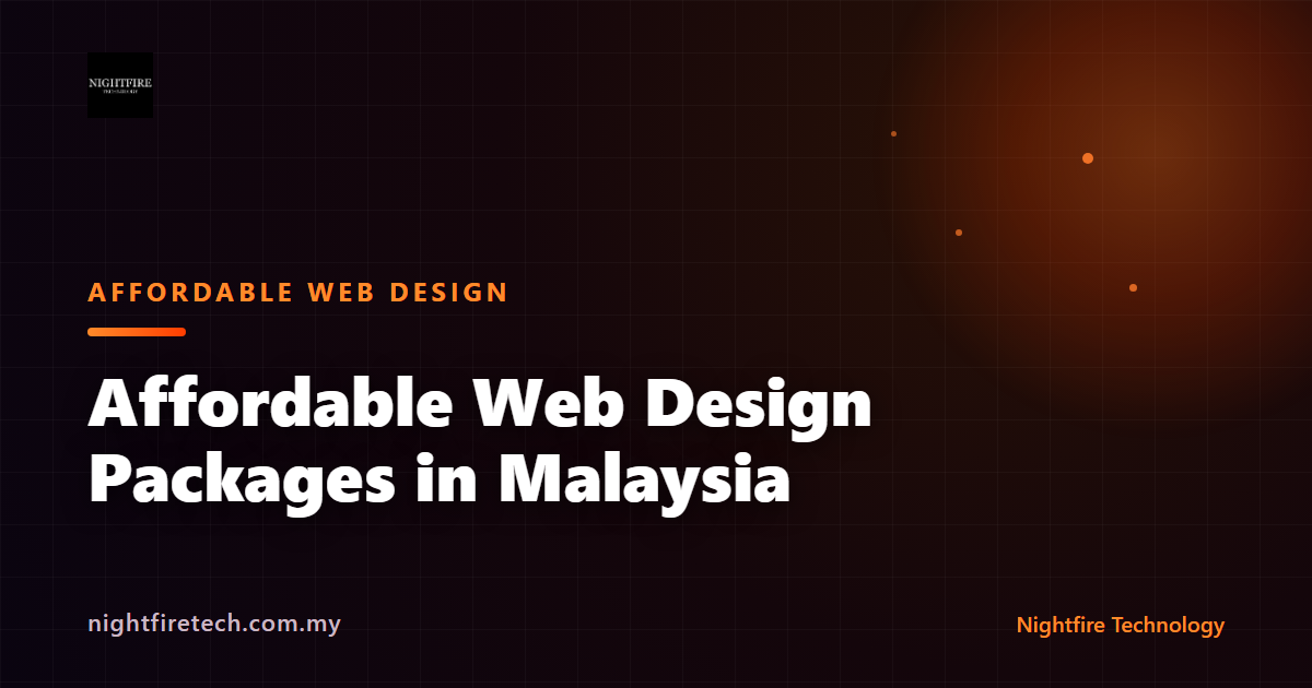 Affordable Web Design Packages in Malaysia
