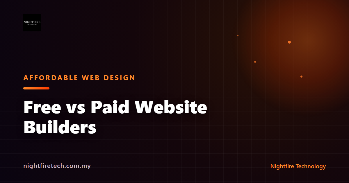 Free vs Paid Website Builders