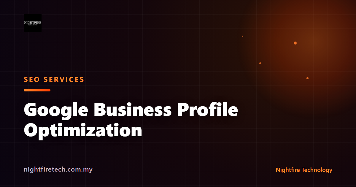 Google Business Profile Optimization