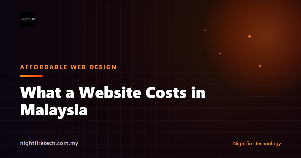 What a Website Costs in Malaysia