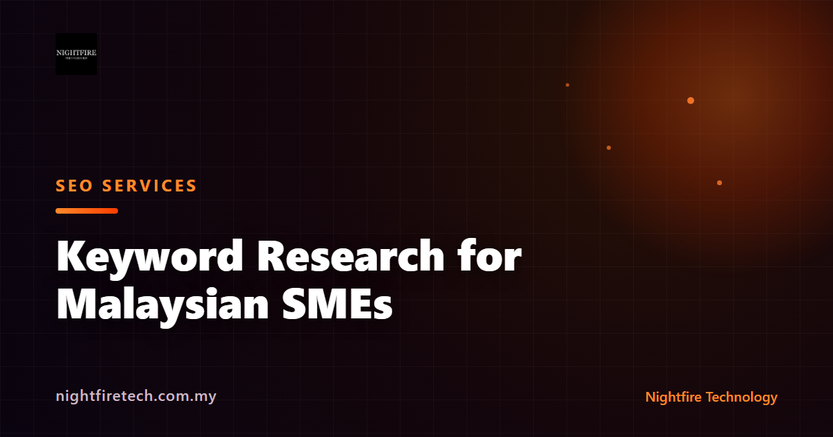 Keyword Research for Malaysian SMEs