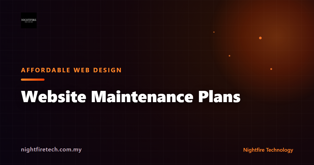 Website Maintenance Plans