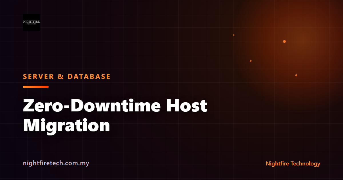 Zero-Downtime Host Migration