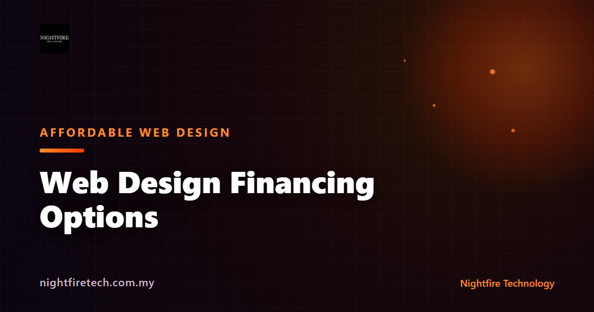 Web Design Financing Options