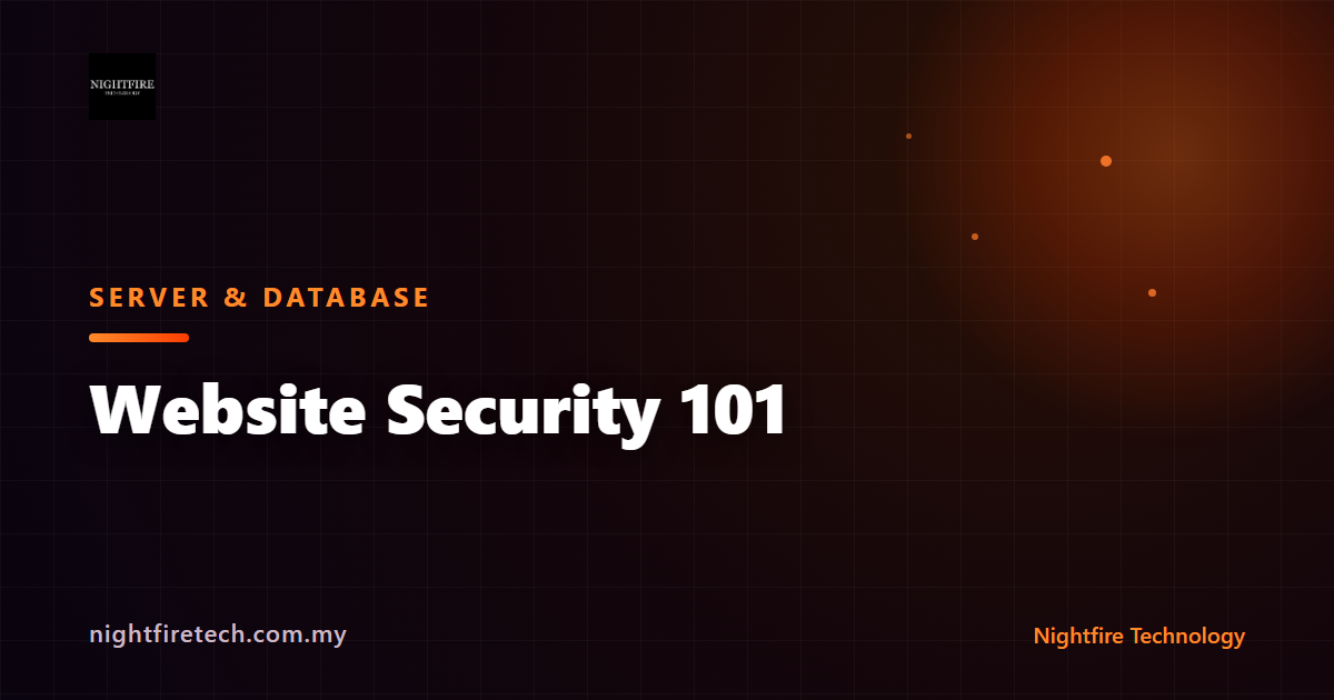 Website Security 101