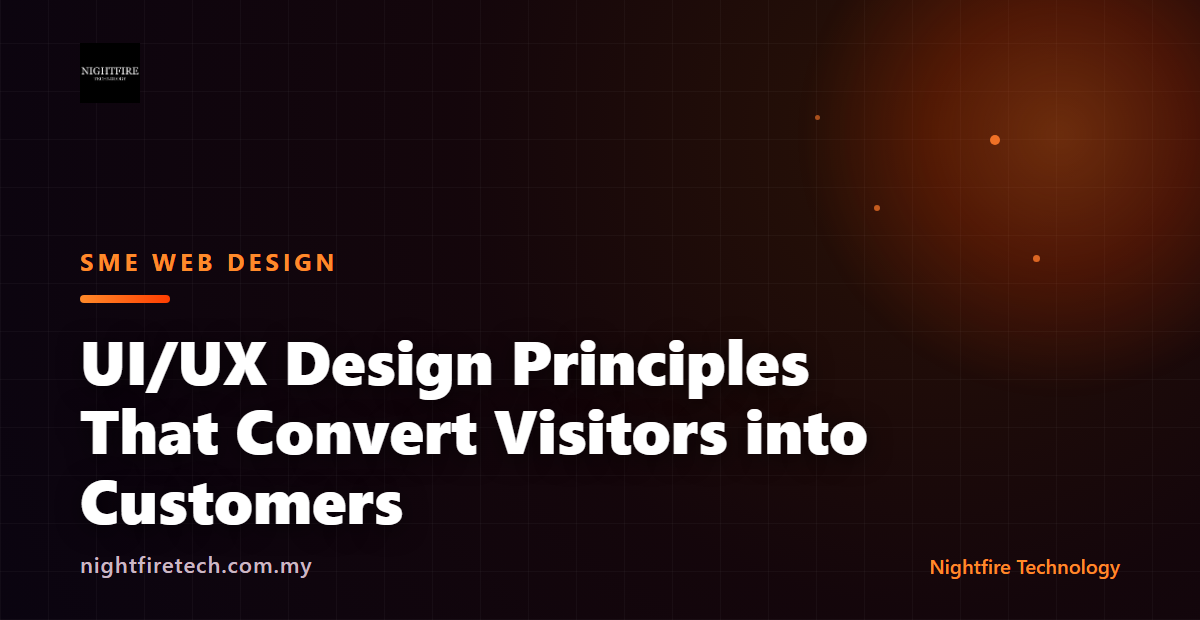 UI/UX Design Principles That Convert Visitors into Customers