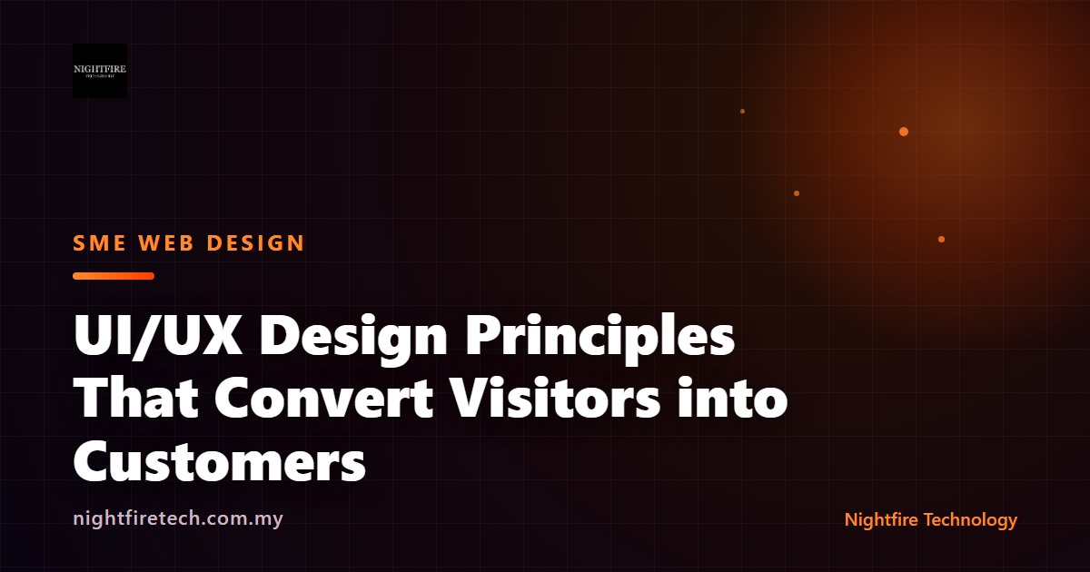 UI/UX Design Principles That Convert Visitors into Customers