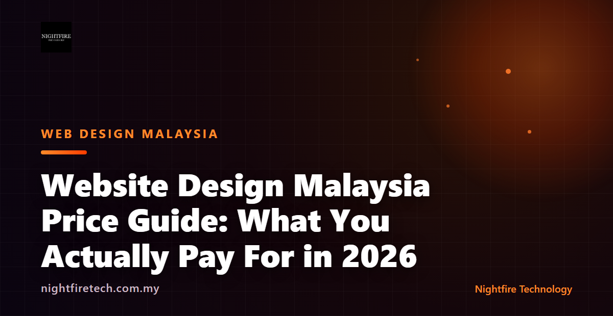 Website Design Malaysia Price Guide: What You Actually Pay For in 2026
