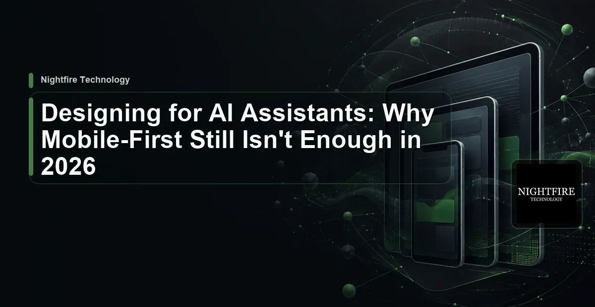 Designing for AI Assistants: Why Mobile-First Still Isn’t Enough in 2026